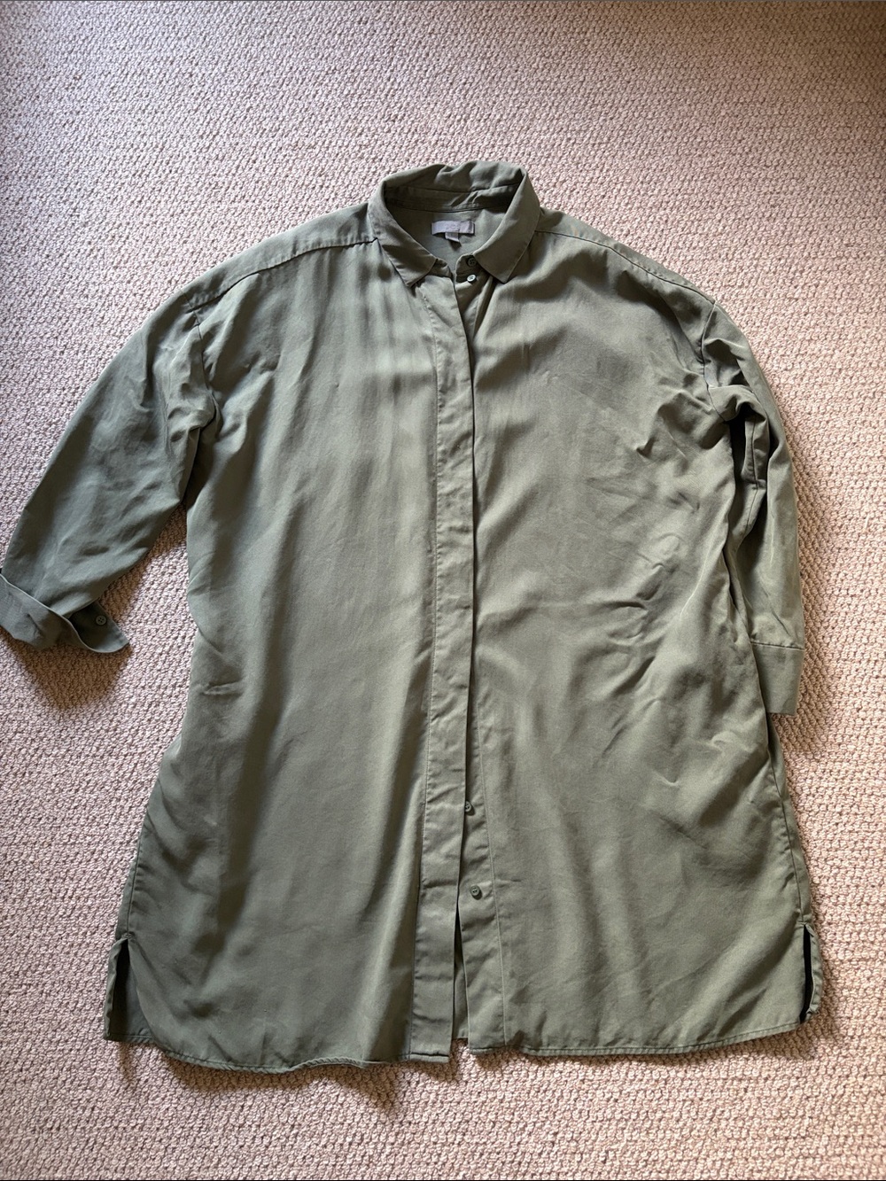 COS Olive-Tone Shirt Jacket